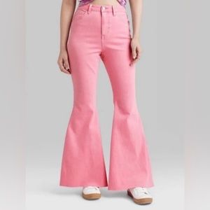 PINK FLARE JEANS - WILD FABLE, NEVER WORN